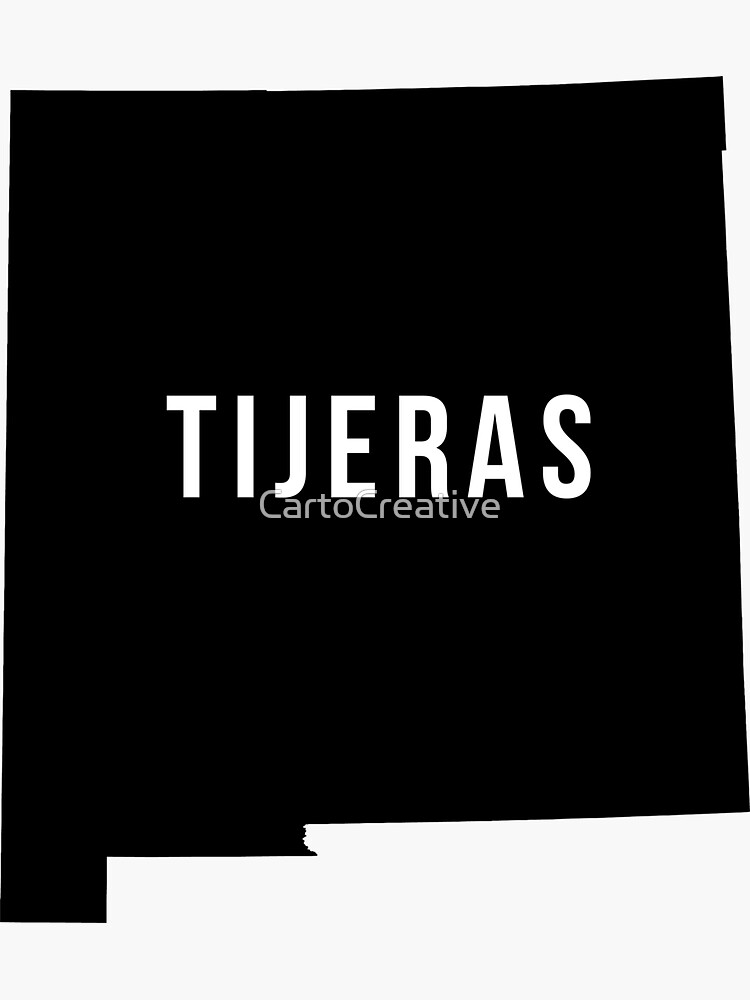 "Tijeras, New Mexico Silhouette" Sticker by CartoCreative Redbubble