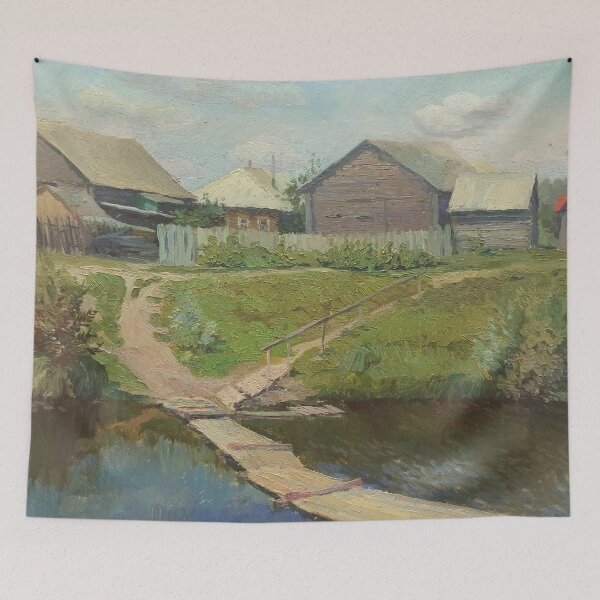 Item preview, Village landscape by the lake designed and sold by Rashkin.