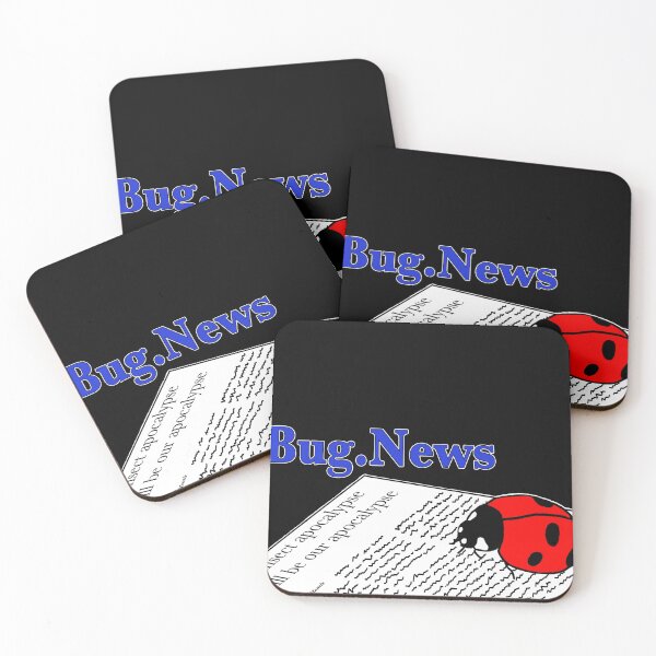 Item preview, Bug News - ladybug reading for dark background designed and sold by BugNews.