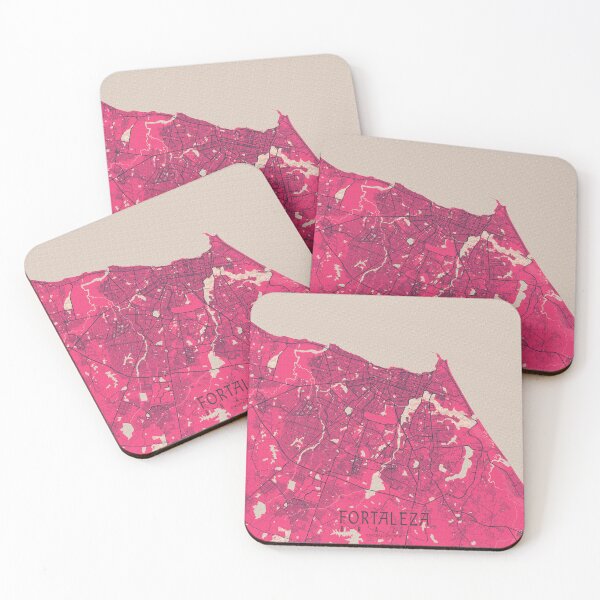 Item preview, Fortaleza City Map of Ceara, Brazil - Blossom designed and sold by deMAP.