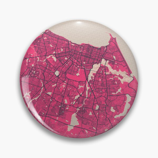 Item preview, Fortaleza City Map of Ceara, Brazil - Blossom designed and sold by deMAP.
