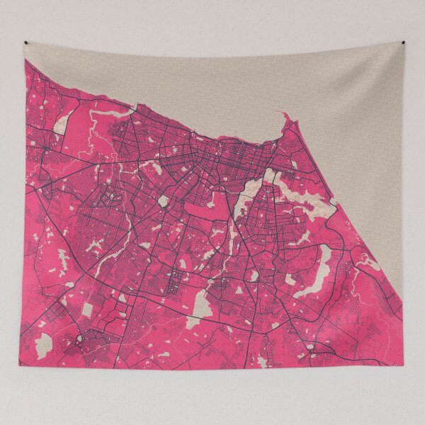 Item preview, Fortaleza City Map of Ceara, Brazil - Blossom designed and sold by deMAP.
