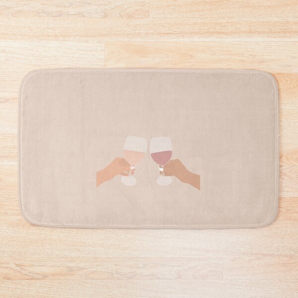 Item preview, Cheers! | Digital drawing of two Hands holding a glass of wine designed and sold by illustratedbye.