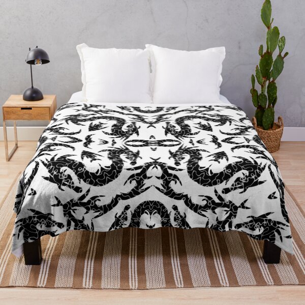 Item preview, Black Metallic Mythical Dragon Chinoiserie  designed and sold by DesignLust.