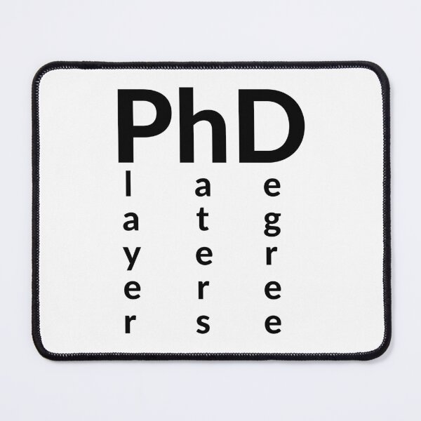 Item preview, PhD Player haters Degree  designed and sold by RobbiesMusic.