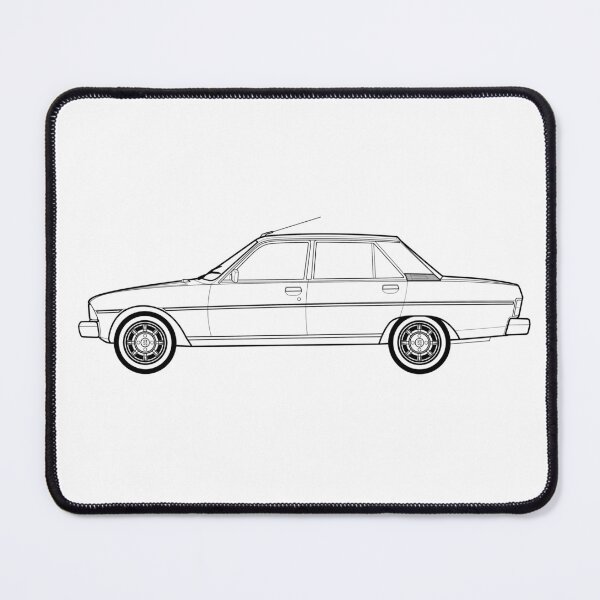 Item preview, Peu geot 604 Classic Car Outline Artwork designed and sold by RJWautographics.
