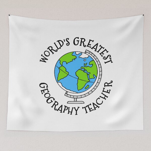 Item preview, World's Greatest Geography Teacher designed and sold by doodlerob.
