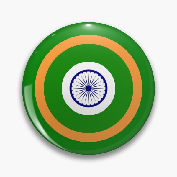 Item preview, India Tiranga Ashoka Chakra retro Mod Roundel designed and sold by ModSupporters.