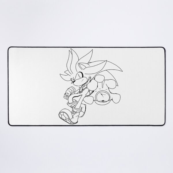 Item preview, Silver the Hedgehog (Black Line) designed and sold by T-Draguuno.