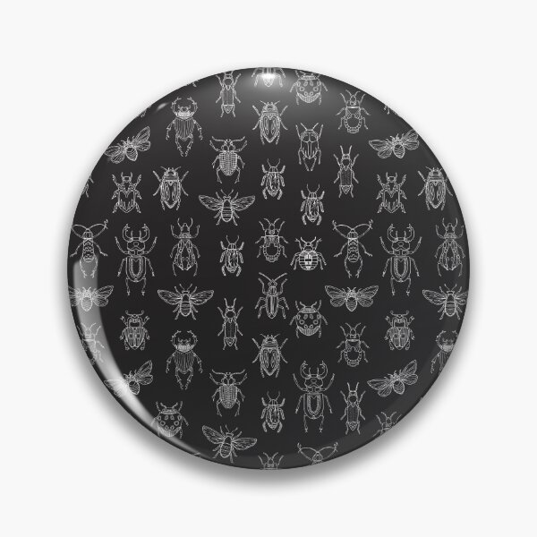 Item preview, Insects pattern (black) designed and sold by Studio Vickn.