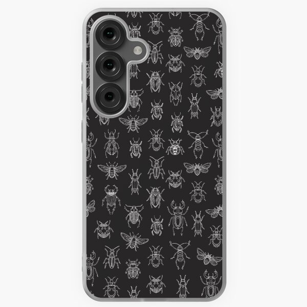 Item preview, Insects pattern (black) designed and sold by Studio Vickn.