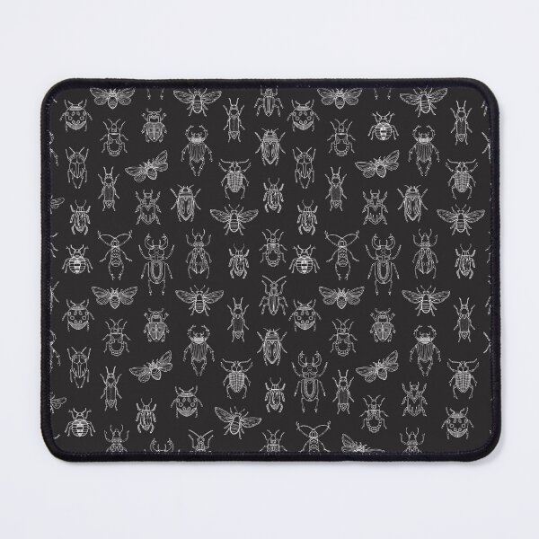 Item preview, Insects pattern (black) designed and sold by Studio Vickn.