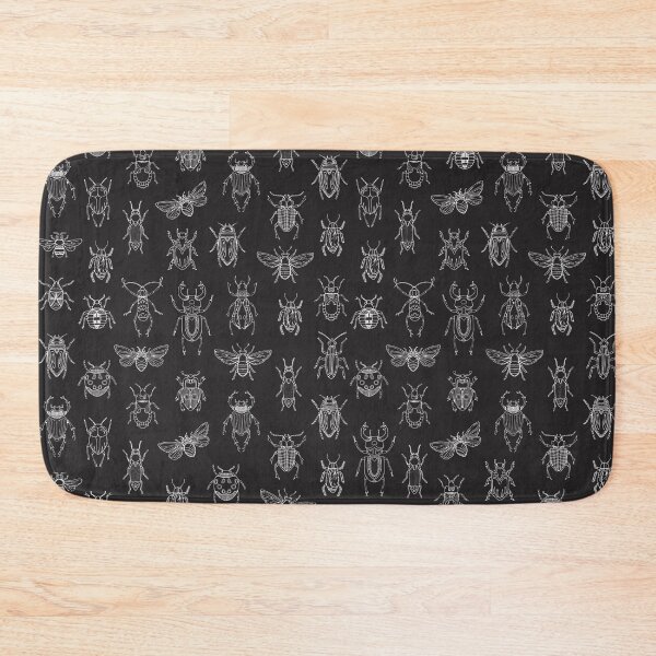 Item preview, Insects pattern (black) designed and sold by Studio Vickn.