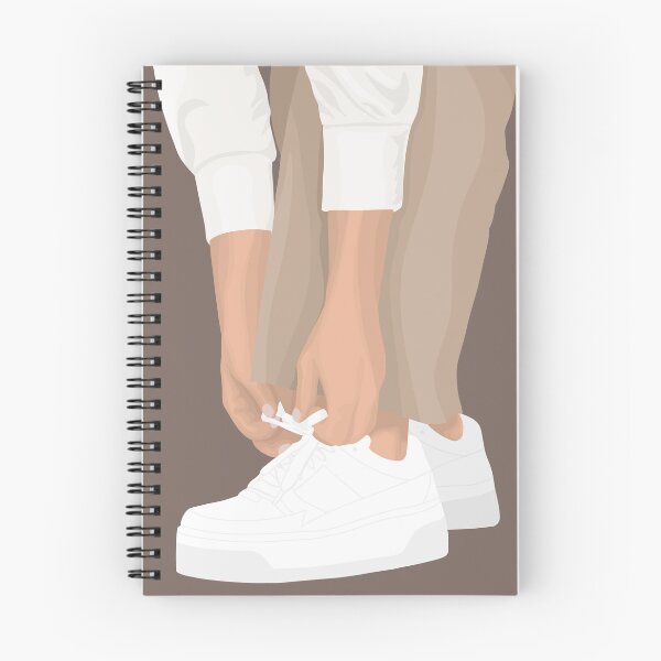 Artikelvorschau, Ich liebe meine Schuhe | Digitale Zeichnung eines Mädchens und ihres Schuhs, minimale Illustration mit neutralen Farben entworfen und verkauft von illustratedbye.