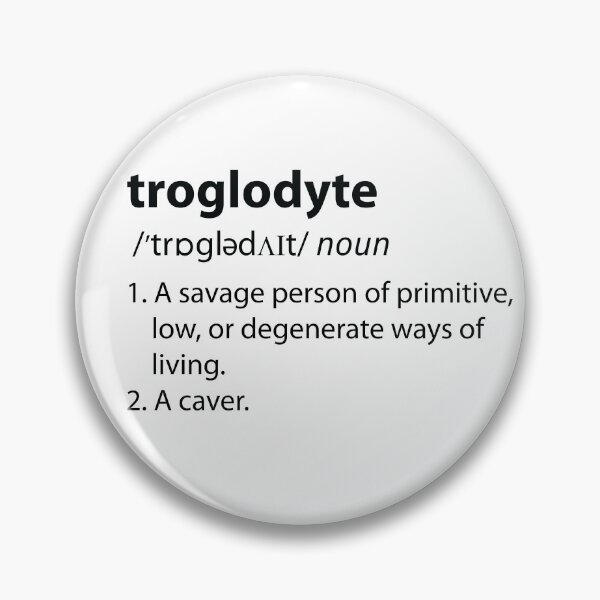 Item preview, Troglodyte - Cave Dweller - Funny Definition Spelunking Speleology designed and sold by TheInkElephant.