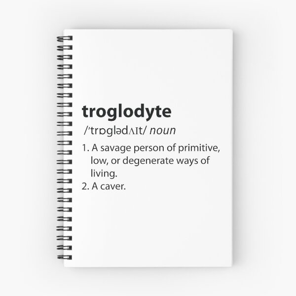 Item preview, Troglodyte - Cave Dweller - Funny Definition Spelunking Speleology designed and sold by TheInkElephant.