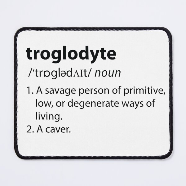 Item preview, Troglodyte - Cave Dweller - Funny Definition Spelunking Speleology designed and sold by TheInkElephant.