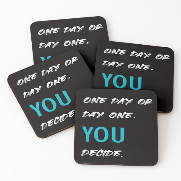 Item preview, ONE DAY OR DAY ONE YOU DECIDE, MOTIVATIONAL TSHIRT designed and sold by Dopamindflow ⭐ ⭐ ⭐ ⭐ ⭐.