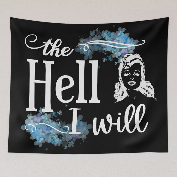 Item preview, The Hell I Will for Dark Fabric designed and sold by PixiesPlace.