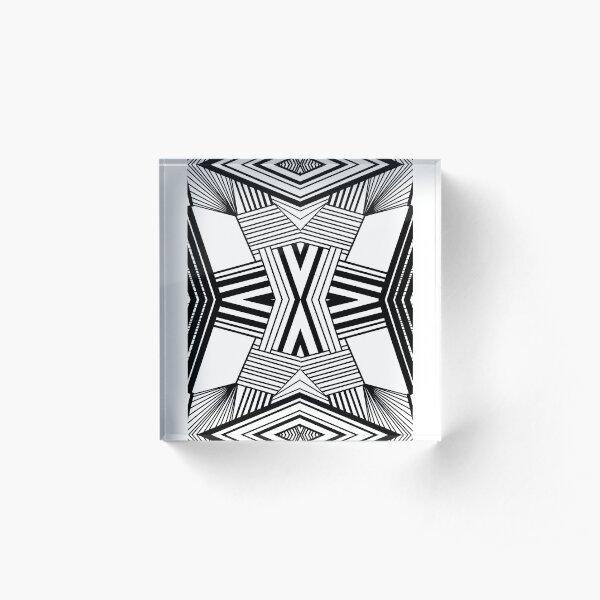 Double Lines Acrylic Block