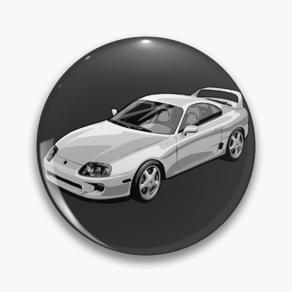 Item preview, Artwork Toyota Supra MK 4 A80 WHITE / SILVER  MK4 2JZ designed and sold by SketchNinja.