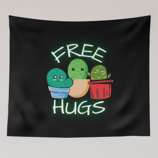 Item preview, Free Hugs Cactus  designed and sold by two7designs.