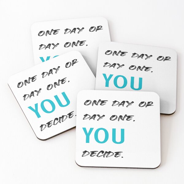 Item preview, ONE DAY OR DAY ONE YOU DECIDE, MOTIVATIONAL TSHIRT designed and sold by Dopamindflow ⭐ ⭐ ⭐ ⭐ ⭐.