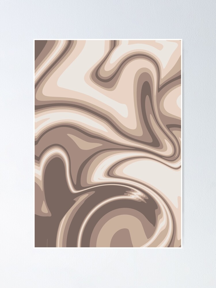 Abstract pattern background of swirling paint cream beige color