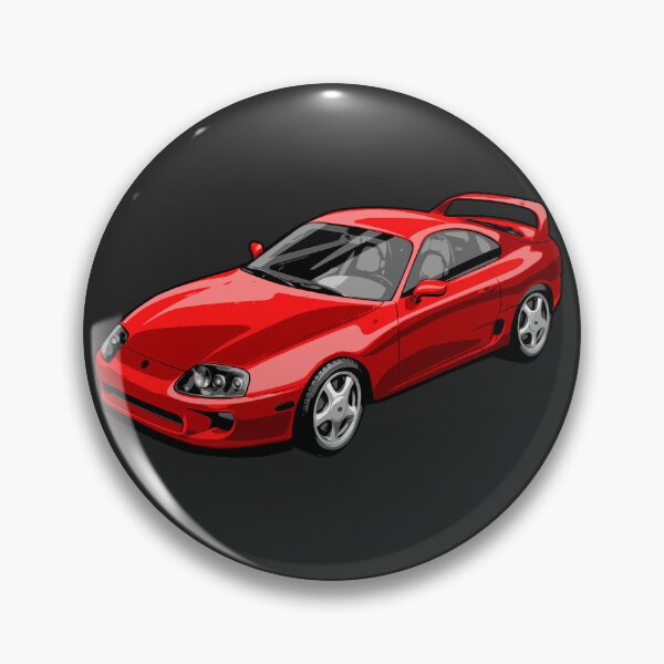 Item preview, Artwork Toyota Supra MK 4 A80 Fire RED  MK4 2JZ designed and sold by SketchNinja.