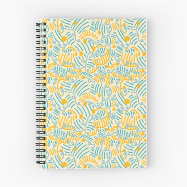 Item preview, Yellow Blue Doodle Lines designed and sold by SunLee Art.