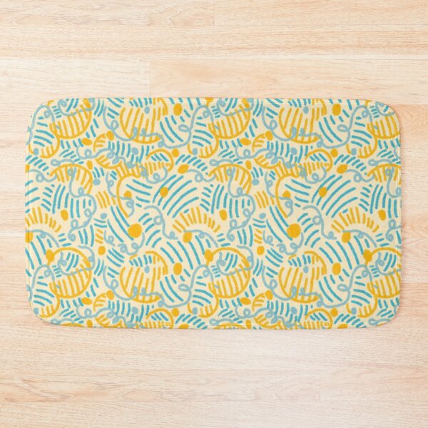 Item preview, Yellow Blue Doodle Lines designed and sold by SunLee Art.