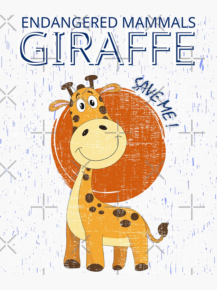 "Giraffe" Sticker for Sale by yassooarts | Redbubble