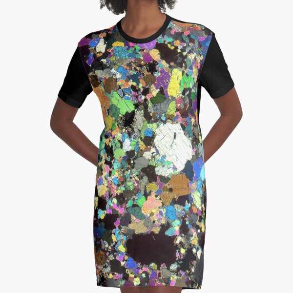 Peridotite Thin Section Graphic T-Shirt Dress