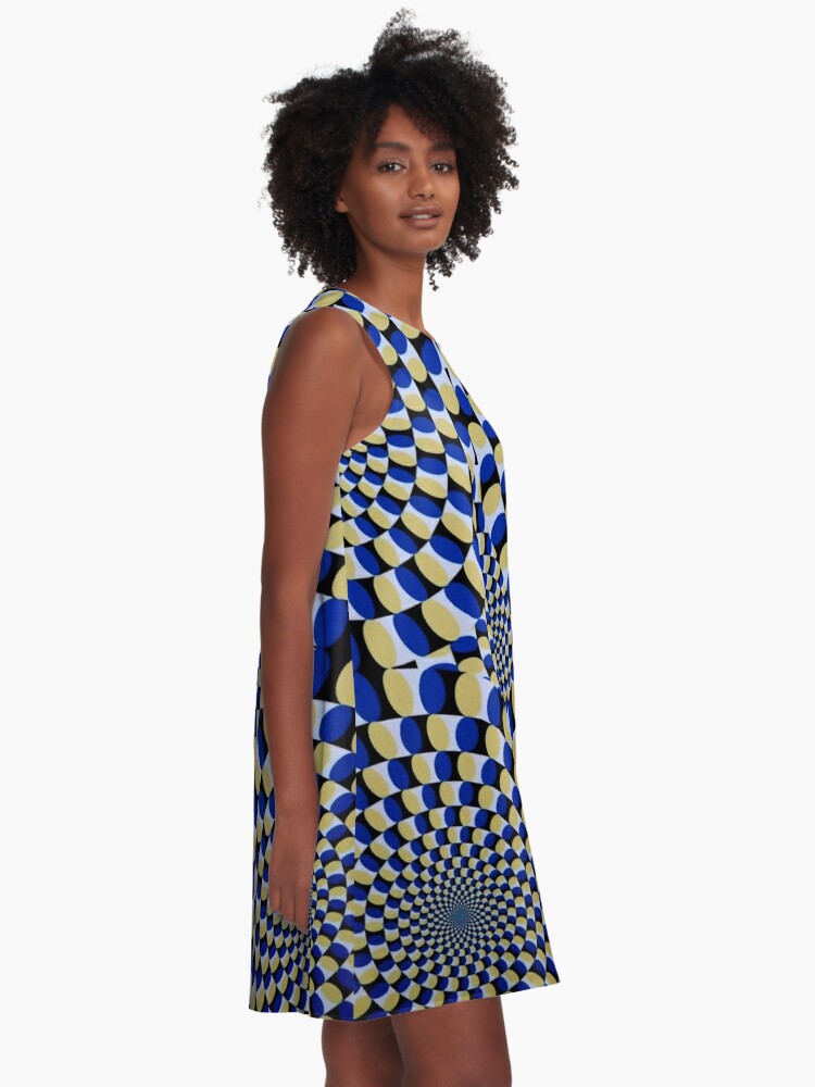 Blue yellow hotsell dress illusion