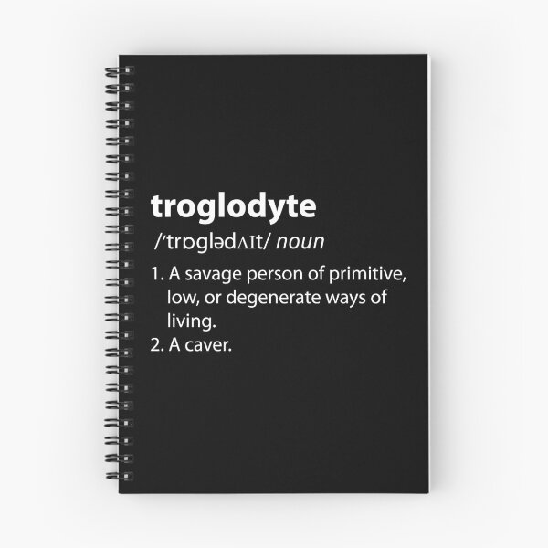 Item preview, Troglodyte - Cave Dweller - Funny Definition Spelunking Speleology designed and sold by TheInkElephant.