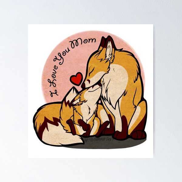 Item preview, Mothers Day Foxes - Personal Version designed and sold by Temrin.