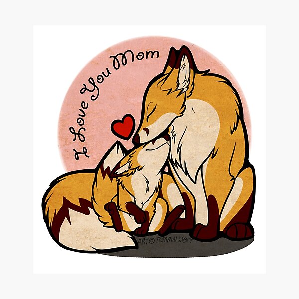 Artikelvorschau, Mothers Day Foxes - Personal Version entworfen und verkauft von Temrin.