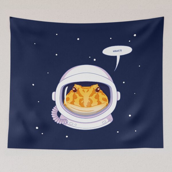 Item preview, Albino Pacman Frog, Space Theme! Astronaut Pacman Frog designed and sold by anacecilia.