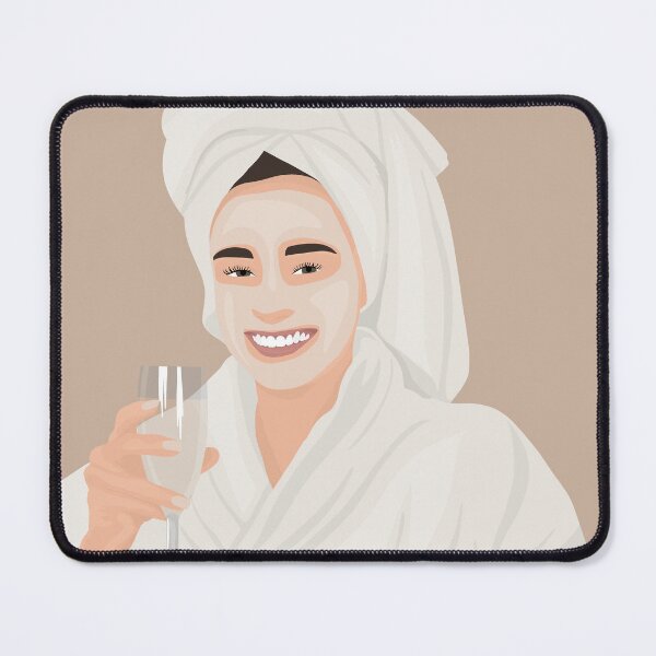 Item preview, Me-time | digital drawing of a girl, wellness, Woman illustration | neutral colors designed and sold by illustratedbye.