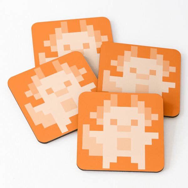 Item preview, Little Orange Pixel Axolotl designed and sold by rin3d .