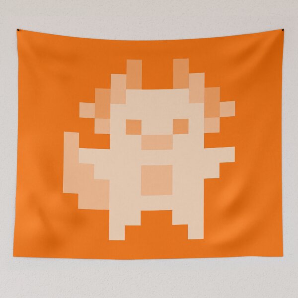 Item preview, Little Orange Pixel Axolotl designed and sold by rin3d .
