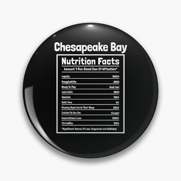 Item preview, Chesapeake Bay Nutrition Facts Funny Dog Gift designed and sold by Guarddogdrive.