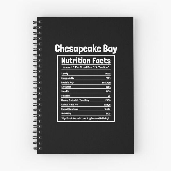 Item preview, Chesapeake Bay Nutrition Facts Funny Dog Gift designed and sold by Guarddogdrive.