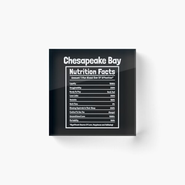 Item preview, Chesapeake Bay Nutrition Facts Funny Dog Gift designed and sold by Guarddogdrive.