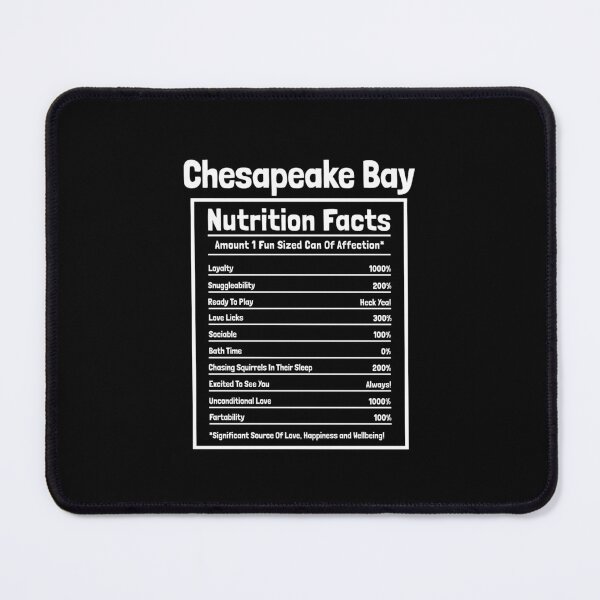 Item preview, Chesapeake Bay Nutrition Facts Funny Dog Gift designed and sold by Guarddogdrive.