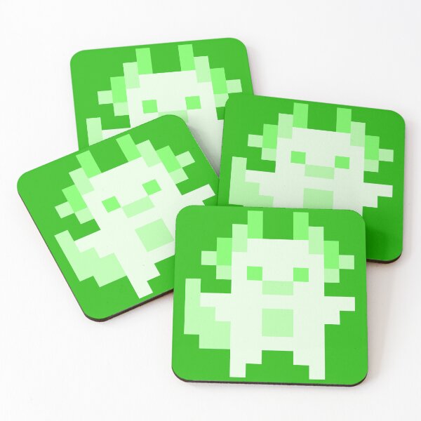 Item preview, Little Green Pixel Axolotl designed and sold by rin3d .