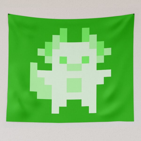 Item preview, Little Green Pixel Axolotl designed and sold by rin3d .