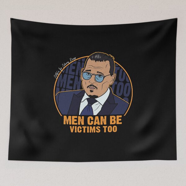 Item preview, Men can be victims too, Justice for Johnny Depp #MenToo designed and sold by ActiveNerd.