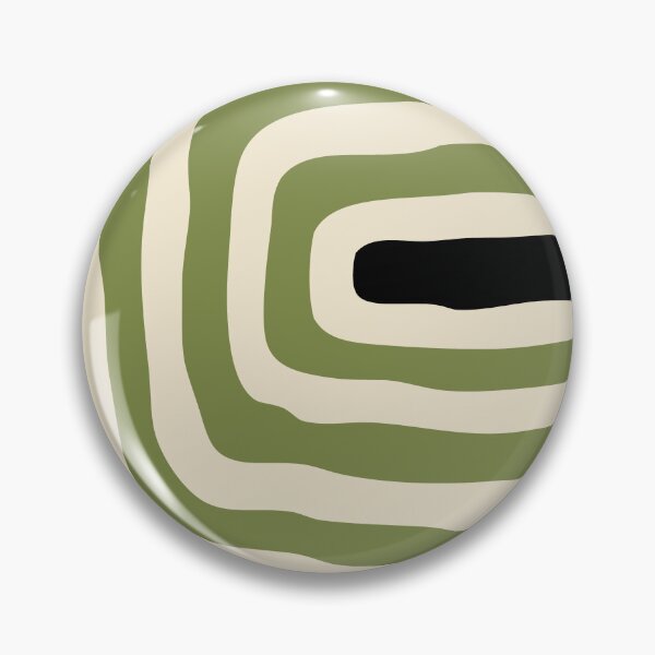 Item preview, Abstract Geometric Rings 227 Black Olive Green and Beige designed and sold by tonymagnerart.