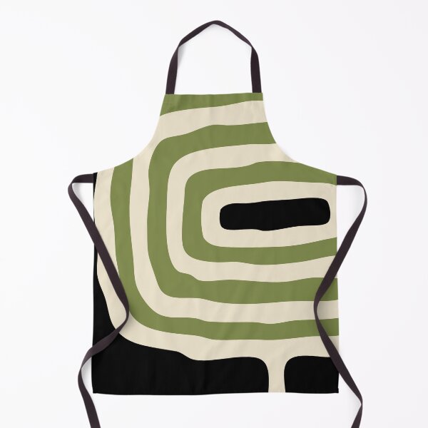 Artikelvorschau, Abstract Geometric Rings 227 Black Olive Green and Beige entworfen und verkauft von tonymagnerart.